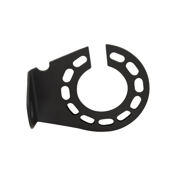 Soporte universal para caja de enchufes de acero negro