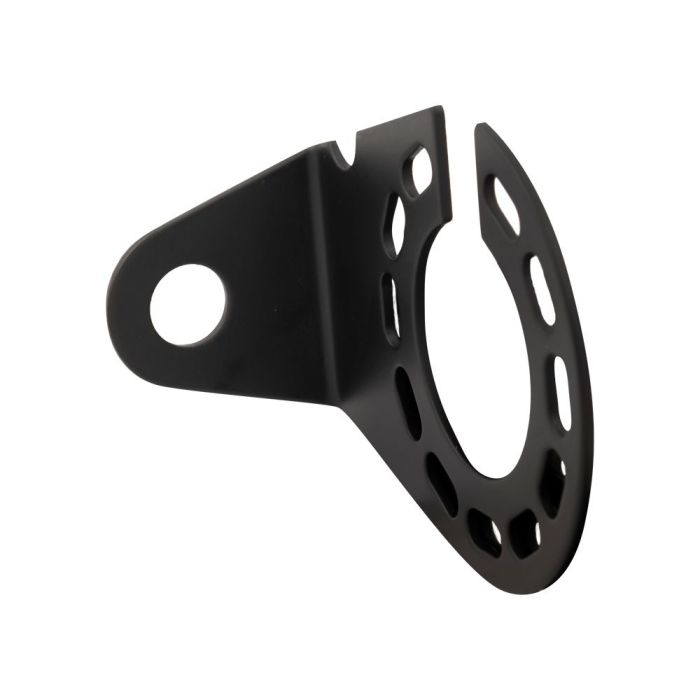 Soporte universal para caja de enchufes de acero negro