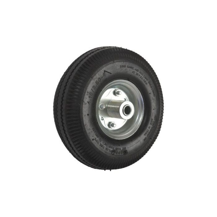 Wiel 4.10/3.50-4 asgat 16mm tbv steekwagen