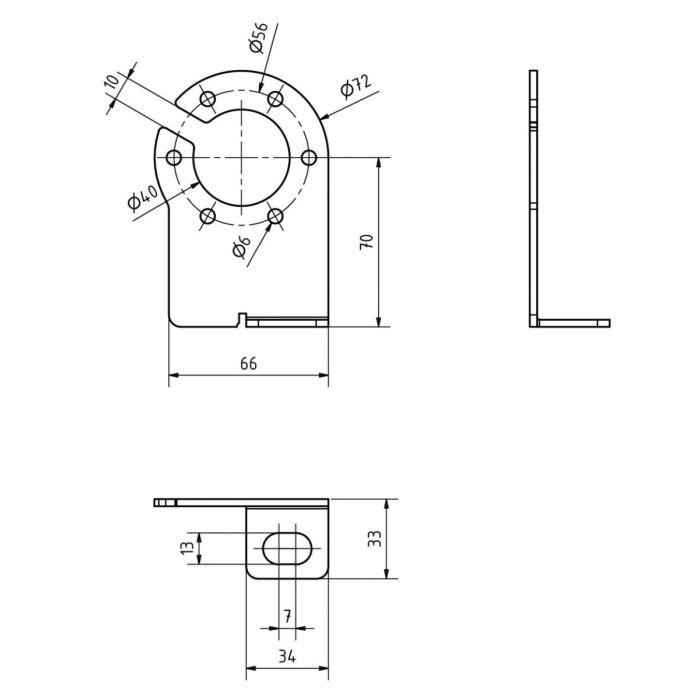 [VENTA] Soporte para caja de enchufes de acero negro 12V