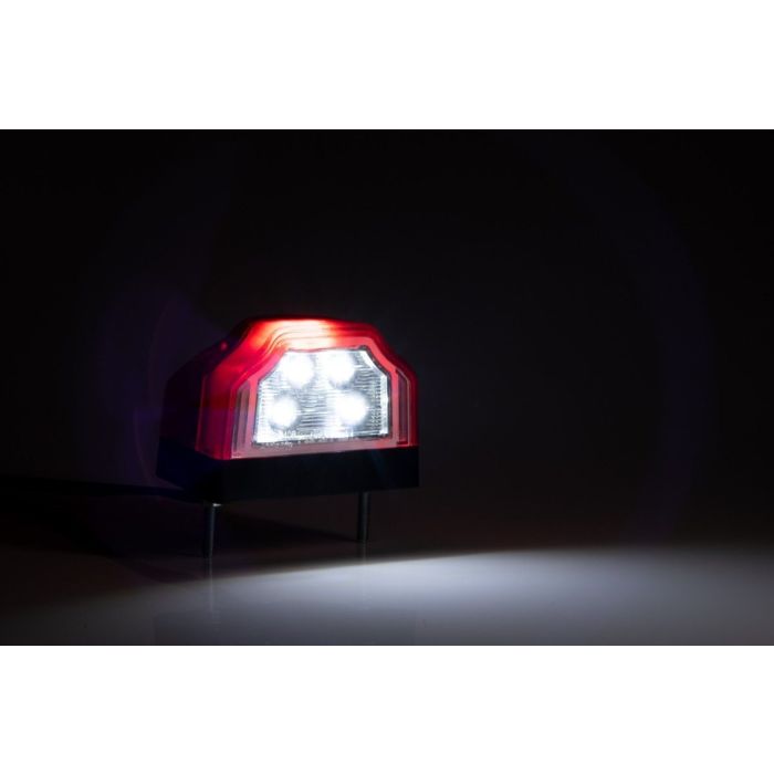 Fristom LED kentekenverlichting 96x66x64mm 12/24V rood/wit