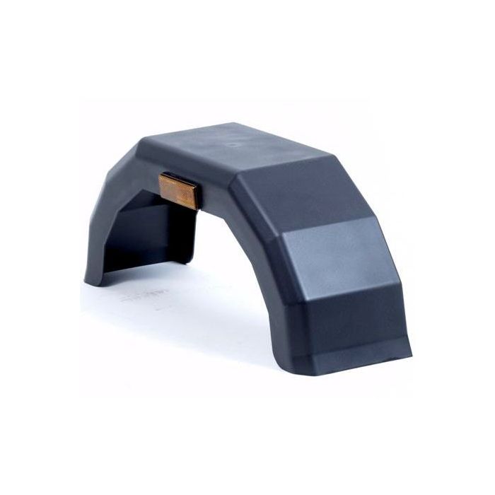Spatbord kunststof enkel hoekig 160x610 mm met reflector