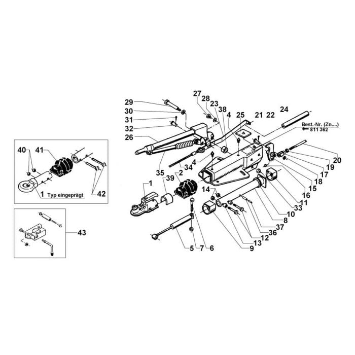 AL-KO Oplooprem 351ZA V-dissel 
