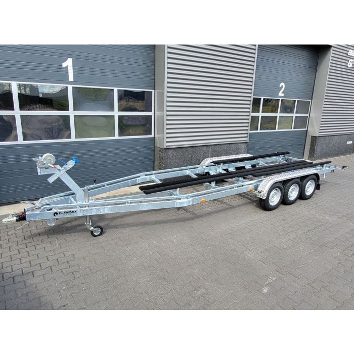 Vlemmix Remorque pour bateau 3500kg 780x220cm Tridem