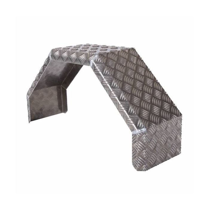 Aluminium spatbord enkelas B=220 H=400 S=800
