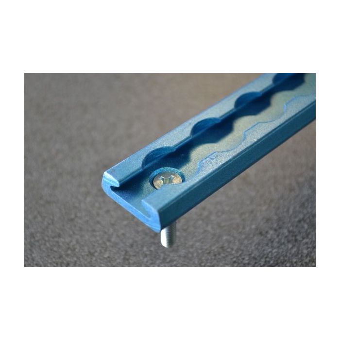 Bindrail aluminium 1800kg lengte 45 mm blauw