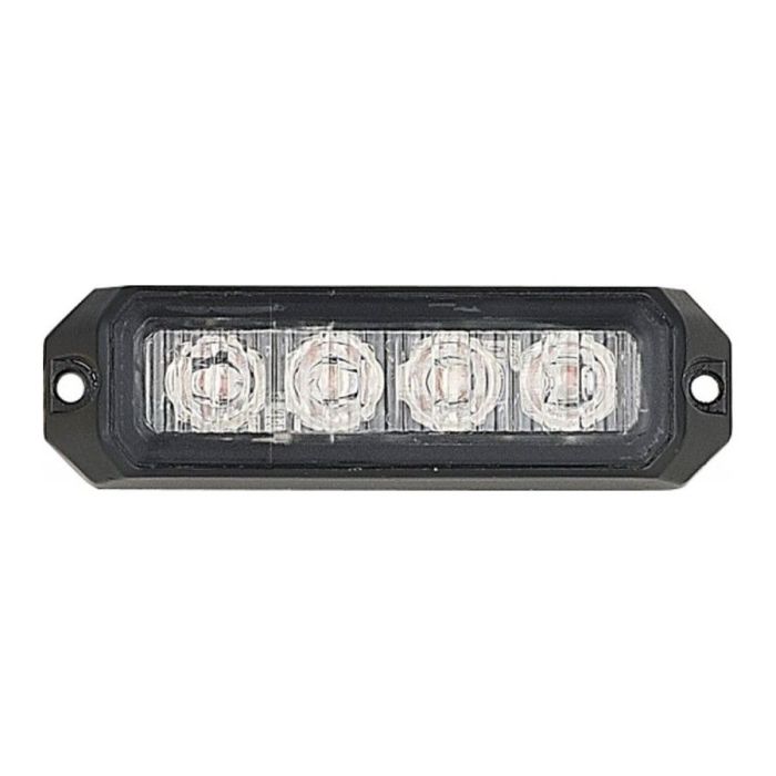 Lámpara LED de Destello 4 LEDs Naranja R65 R10 12W 12V / 24V flash de montaje