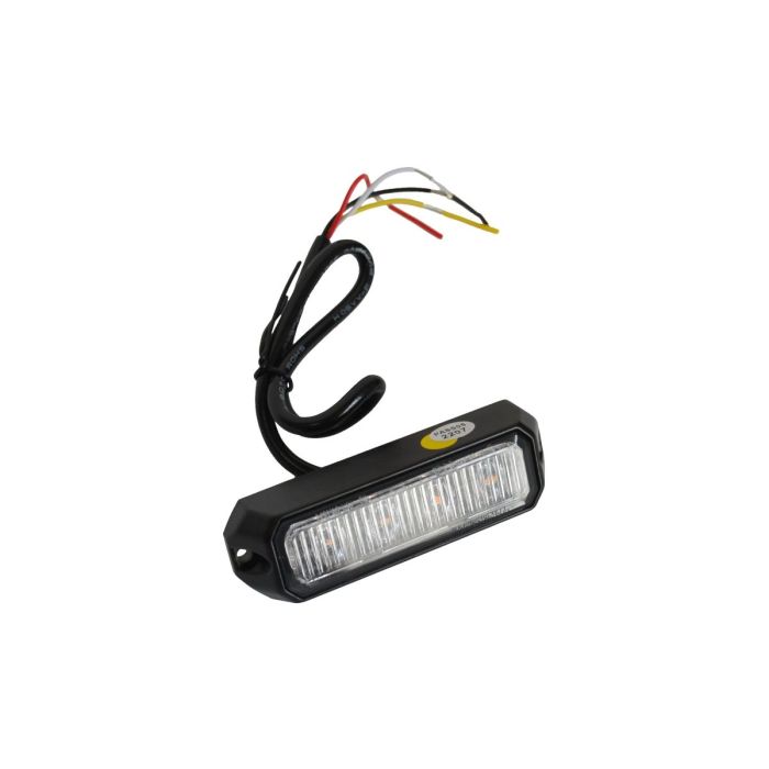 Lámpara LED de Destello 4 LEDs Naranja R65 R10 12W 12V / 24V flash de montaje