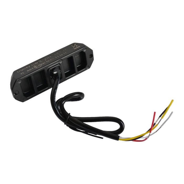 Lámpara LED de Destello 4 LEDs Naranja R65 R10 12W 12V / 24V flash de montaje