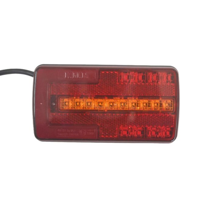 LED achterlicht 12/24V 150x80x25 mm dynamisch knipperlicht