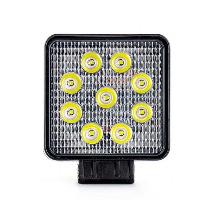 Lámpara de trabajo LED 24W 12/24V 108x108mm con cable