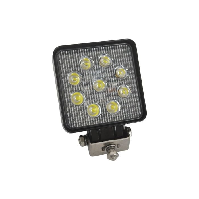 Lámpara de trabajo LED 24W 12/24V 108x108mm con cable