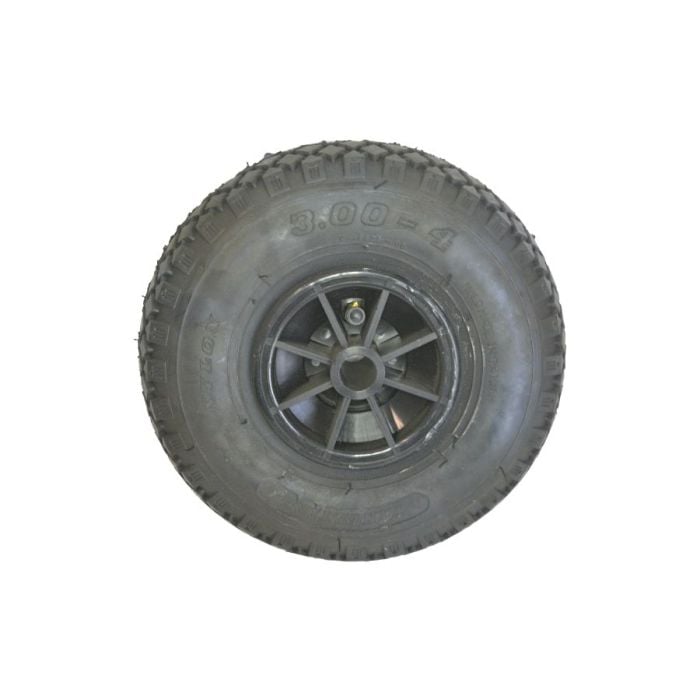 Wiel 3.00-4 4PR ET0 glijlager Ø20 Kunststof velg