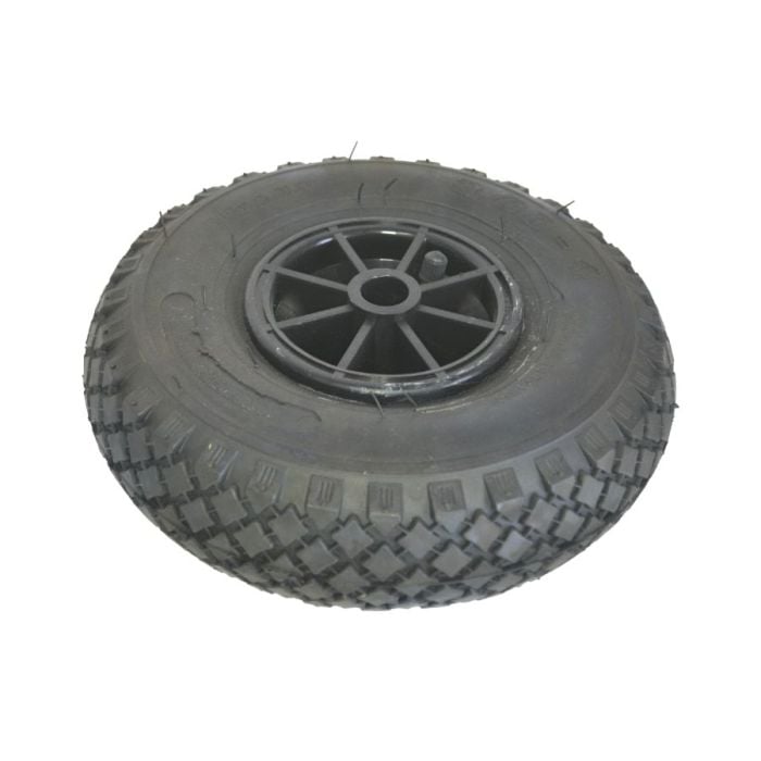 Wiel 3.00-4 4PR ET0 glijlager Ø20 Kunststof velg
