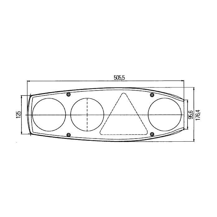 Hella Caraluna II Plus Caravan achterlicht rechts