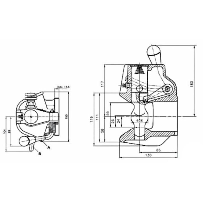 Rockinger Variobloc Vangmuilkoppeling 83x56mm