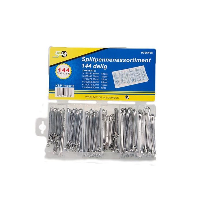 Splitpennen assortiment 144 stuks