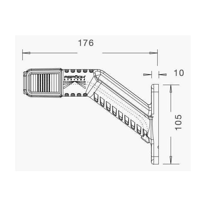 Aspock Superpoint IV LED Izquierda Iluminación de Contorno