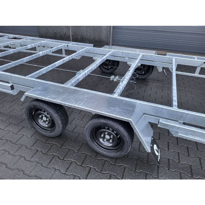 Vlemmix 20FT Remorque pour conteneur 600x244cm 3500kg à essieu tandem