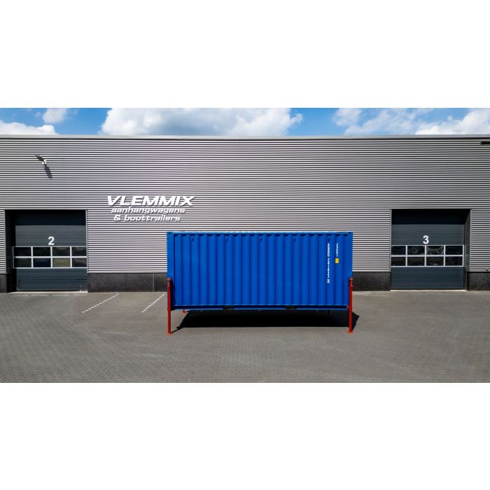 Vlemmix 20FT Remorque porte-conteneur 600x244cm 3500kg Tridem 3x1800kg