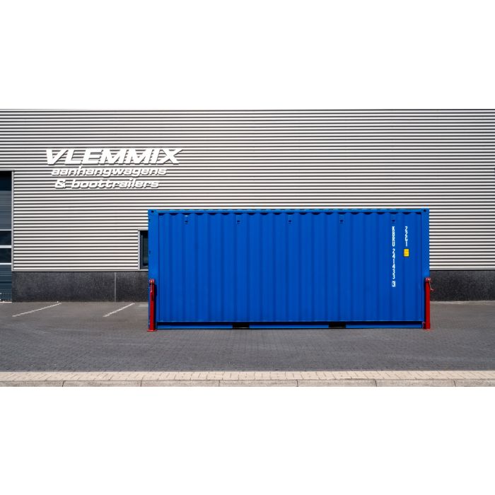 Vlemmix 20FT Remorque porte-conteneur 600x244cm 3500kg Tridem 3x1800kg