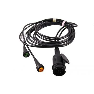 Aspock kabel 13 polig 4 meter bajonet 5-polig