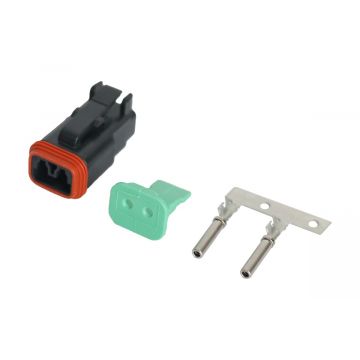 Deutsch connector vrouwelijk 2 polig