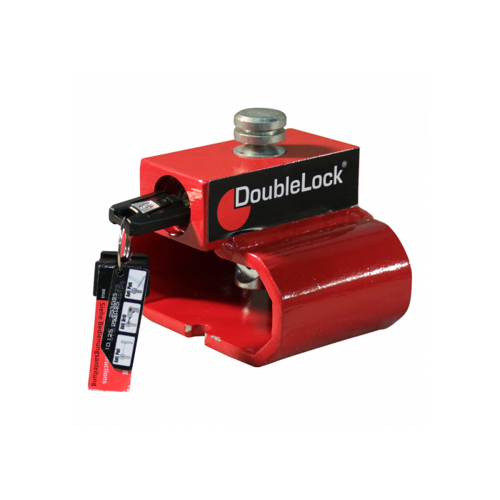 DoubleLock DIN-oog slot Triangle Lock RED SCM gekeurd