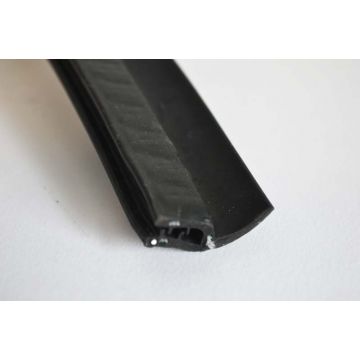 Atec rubber deur klemprofiel U+flap (poly kozijn) 