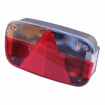 Aspock Multipoint 3 Rear Light Left 8-pin with Side Marker Light