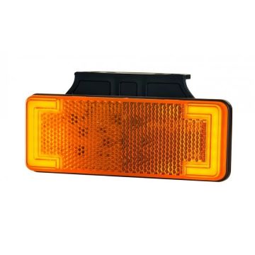 Reflectorlamp met knipperlicht Oranje 113x44 mm LED op houder