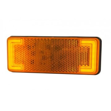 Reflectorlamp Oranje 113x44 mm LED 12/24V