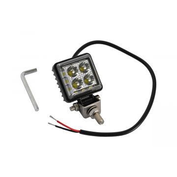 LED Werklamp 12V/24V 50x50mm 7W met 25cm kabel