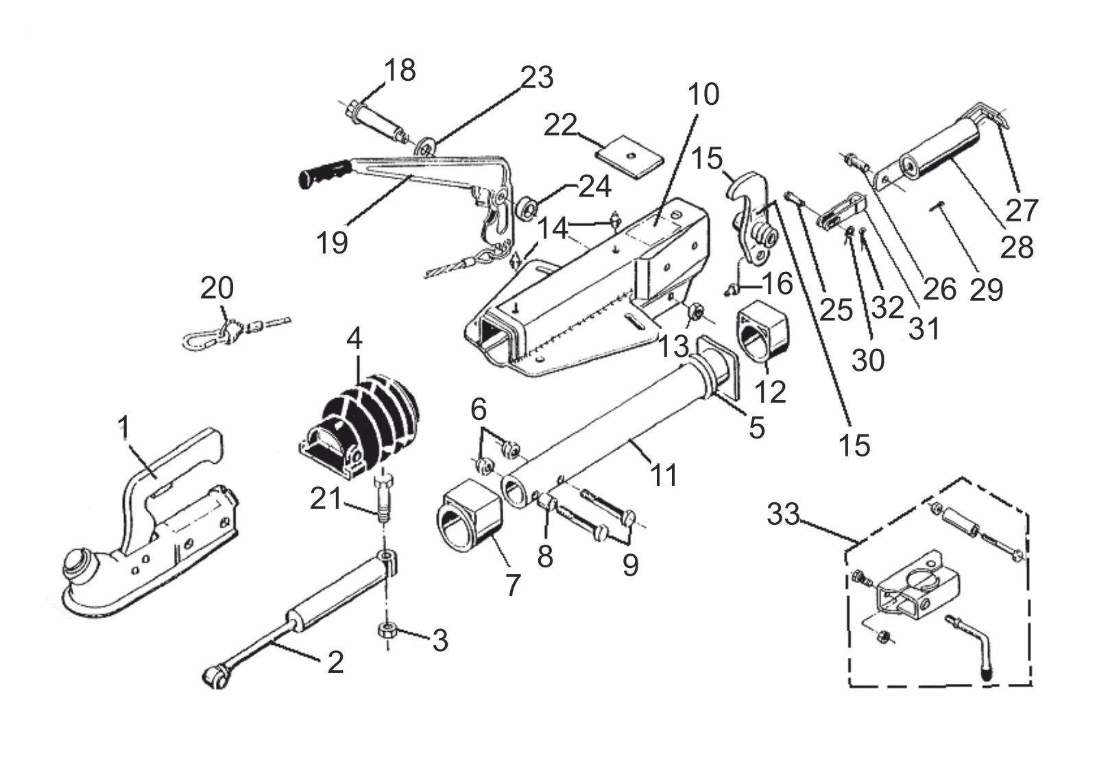 Plano de despiece para AL-KO ETI 811011 – Inercia dispositivo V 161s válido from 10/92