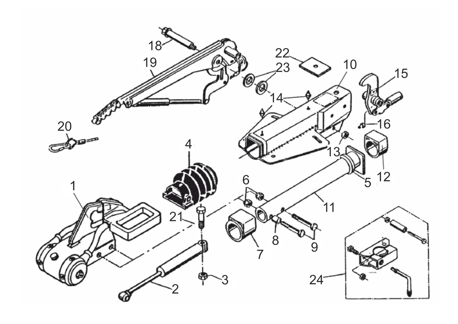 Plano de despiece para AL-KO ETI 811012 – Inercia dispositivo V 161s válido hasta 10/92