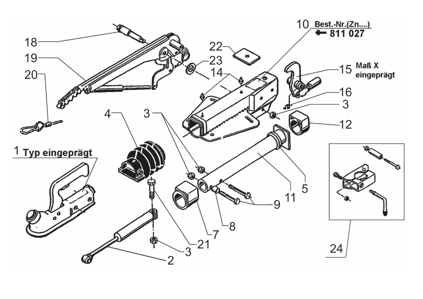 Plano de despiece para AL-KO ETI 811027 – Inercia dispositivo V 161s
