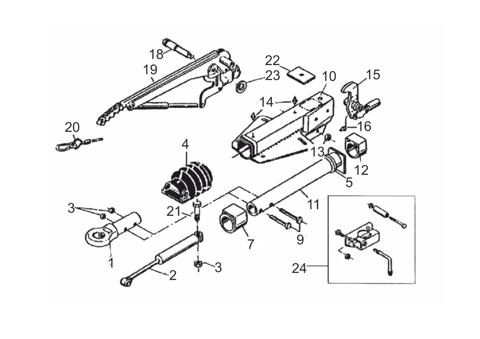 Plano de despiece para AL-KO ETI 811029 – Inercia dispositivo V 161s