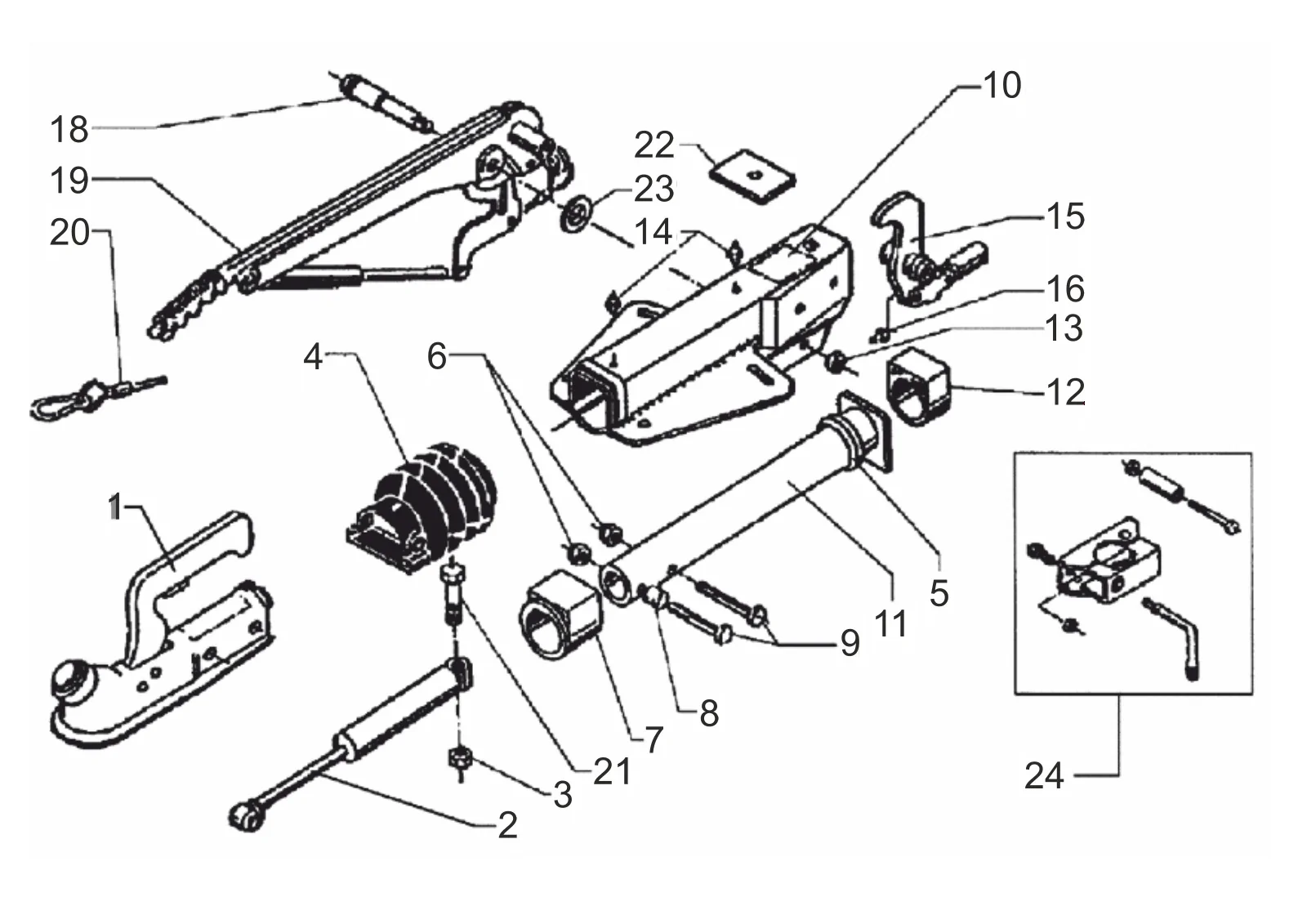 Plano de despiece para AL-KO ETI 811030 – Inercia dispositivo V 161s