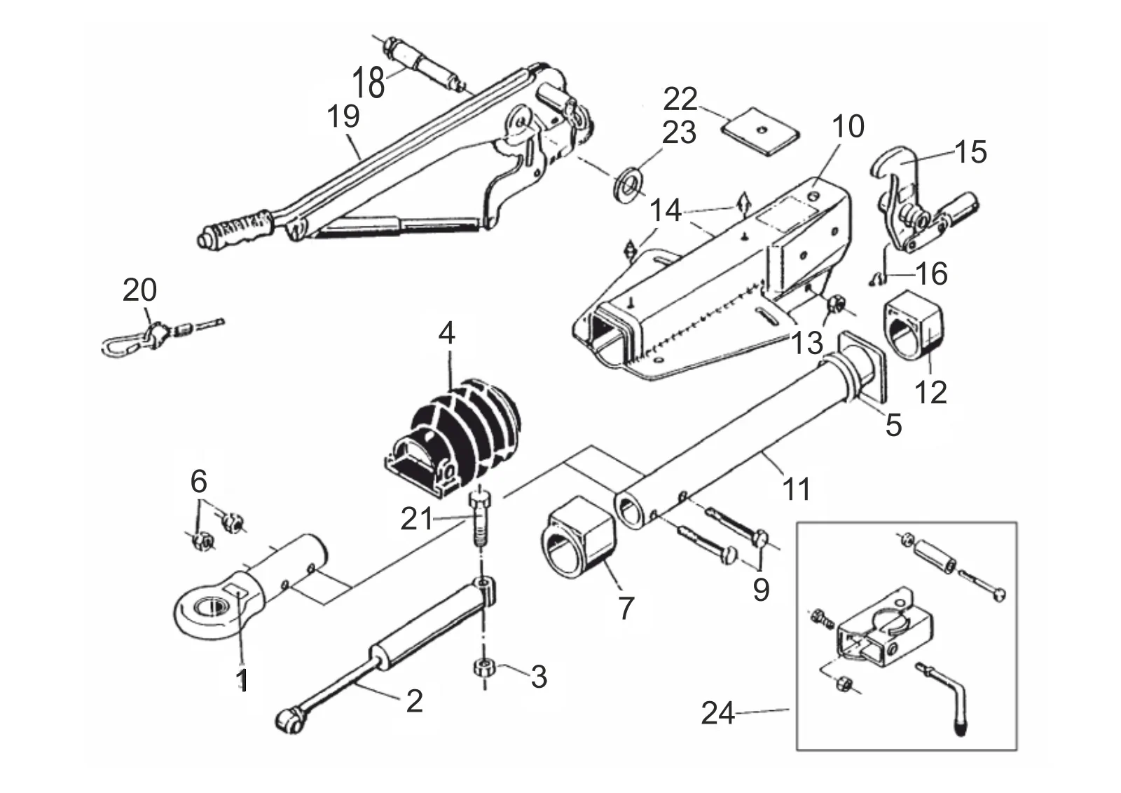 Explosietekening voor AL-KO ETI 811053 – Oplooprem V 251s