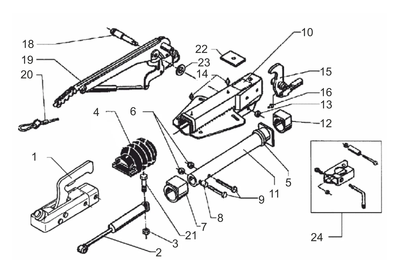 Plano de despiece para AL-KO ETI 811095 – Inercia dispositivo V 161s