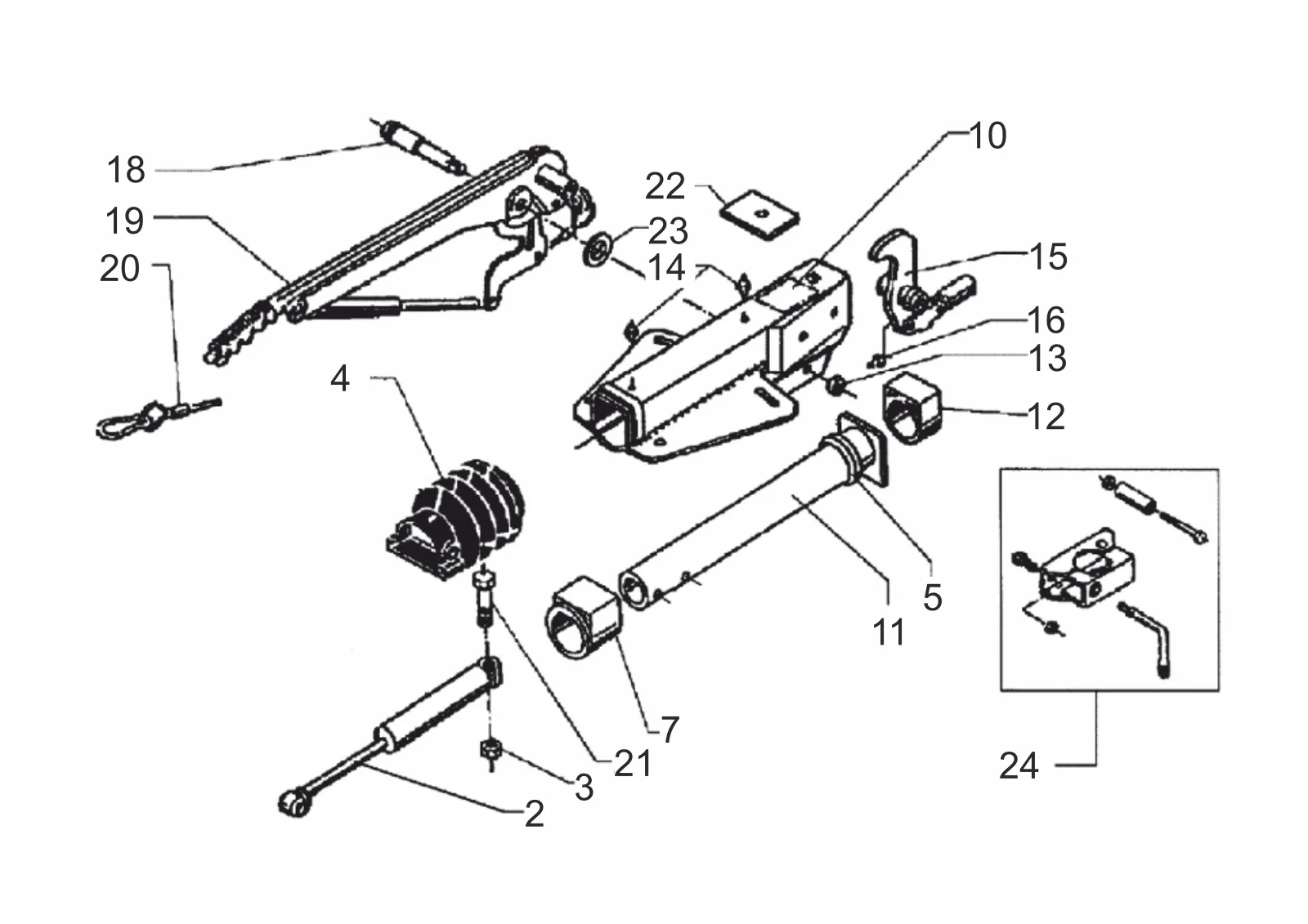 Plano de despiece para AL-KO ETI 811097 – Inercia dispositivo V 251s