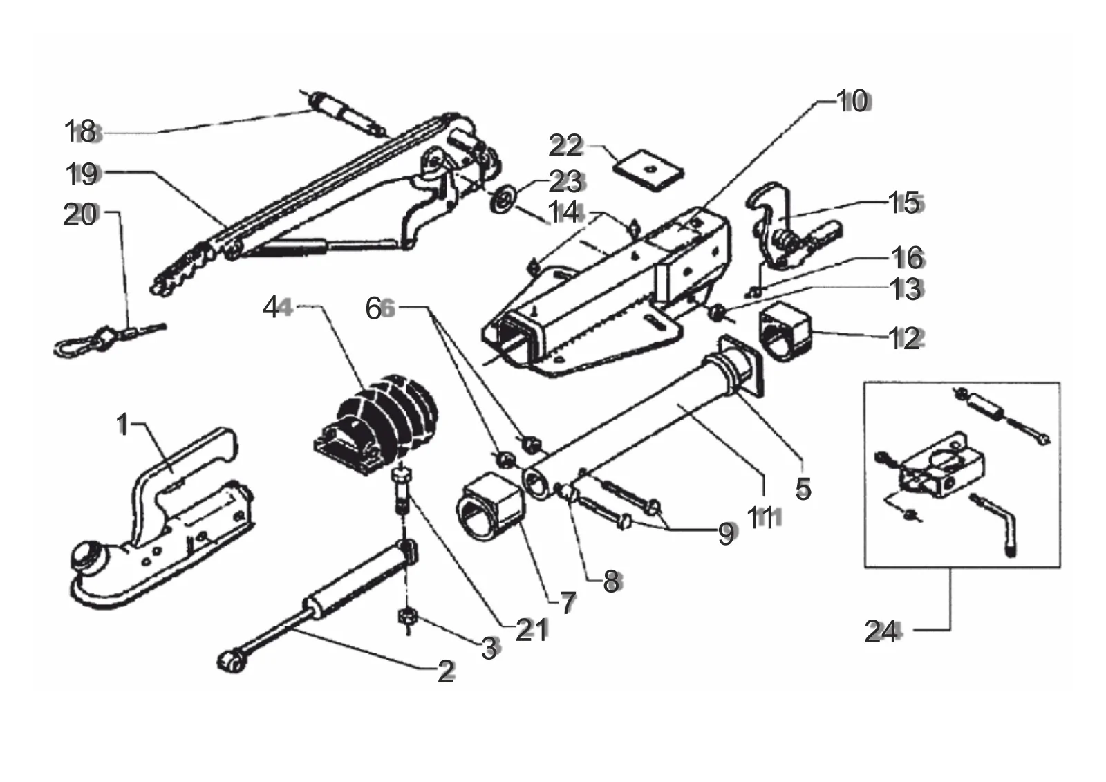 Plano de despiece para AL-KO ETI 811100 – Inercia dispositivo V 161s