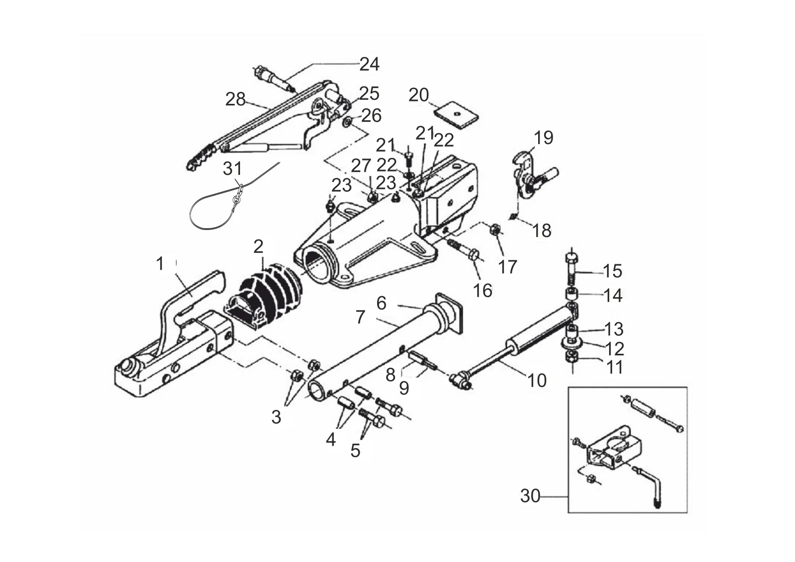 Plano de despiece para AL-KO ETI 811113 – Inercia dispositivo V 251s bottom conjunto