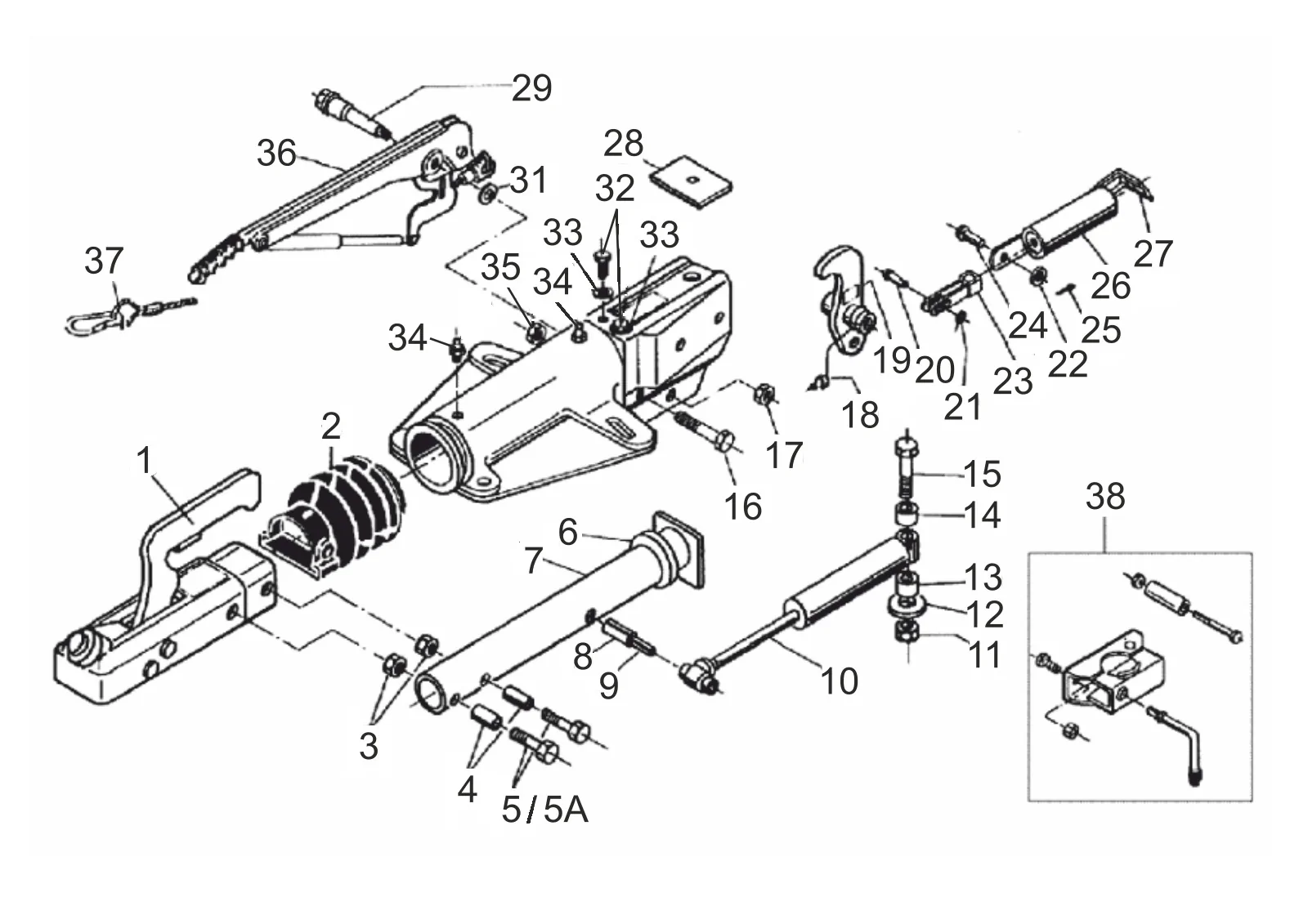 Plano de despiece para AL-KO ETI 811119 – Inercia dispositivo V 251g bottom conjunto