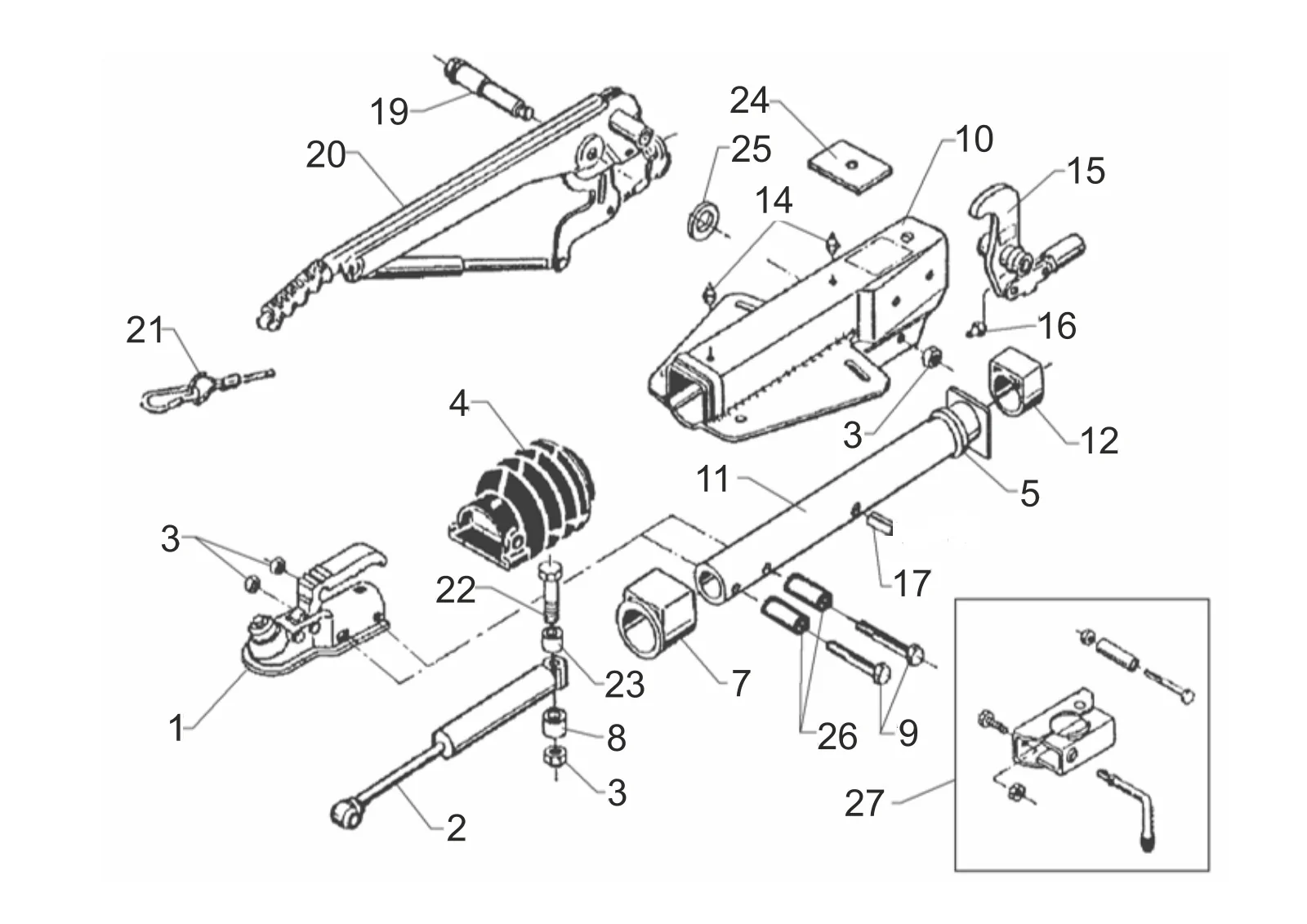 Plano de despiece para AL-KO ETI 811350 – Inercia dispositivo V 251s
