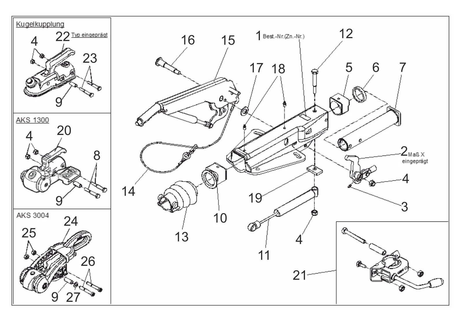 Plano de despiece para AL-KO ETI 811406 – Inercia dispositivo 161s