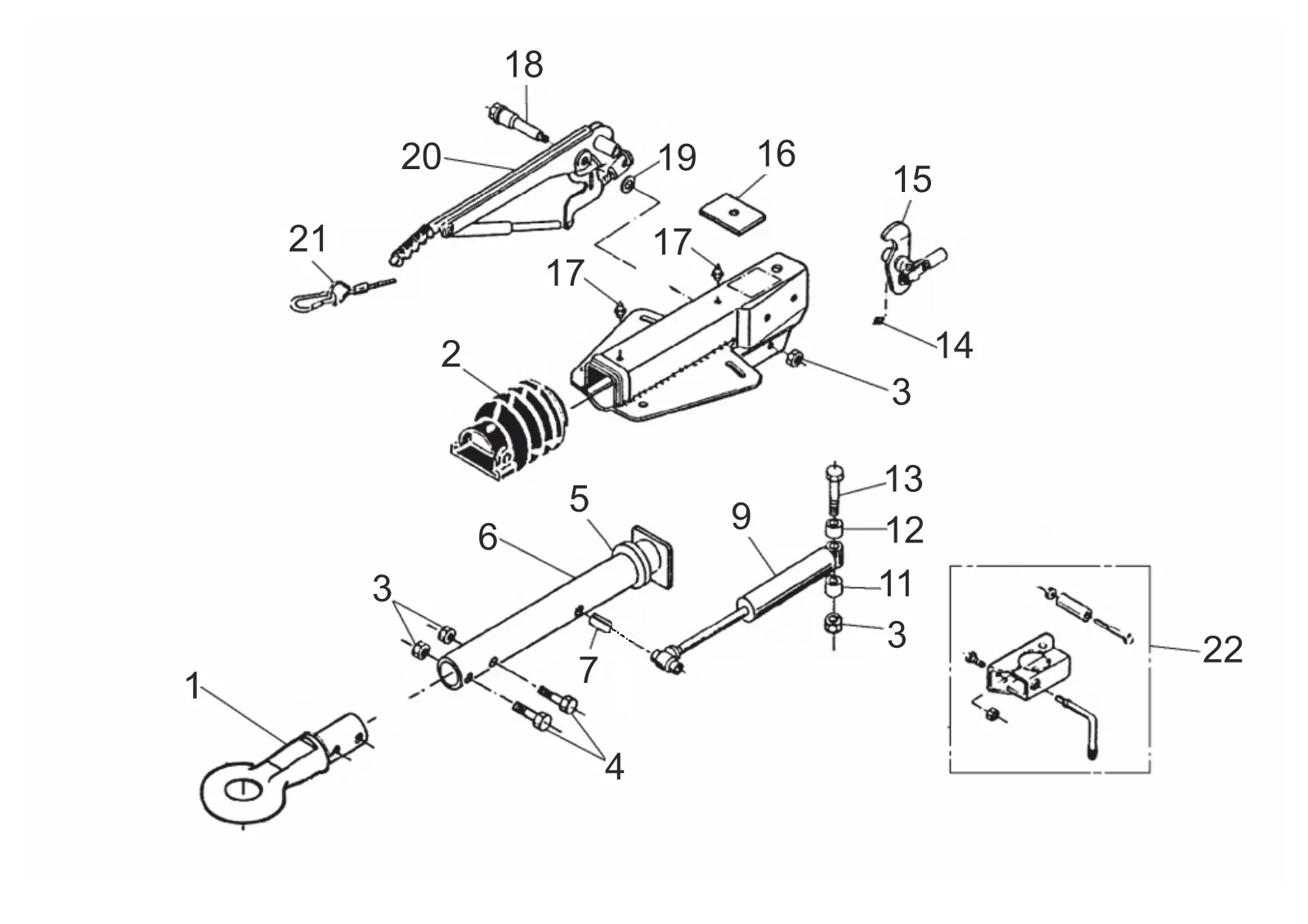 Plano de despiece para AL-KO ETI 811471 – Inercia dispositivo 251g bottom conjunto