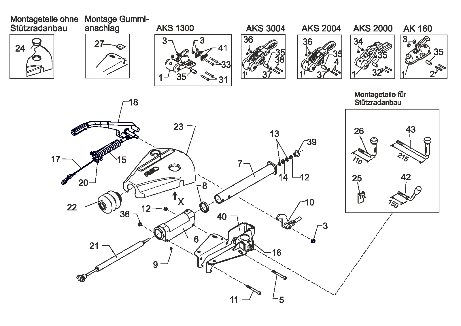 Plano de despiece para AL-KO ETI 811610 – Inercia dispositivo euro 150v 2. generation