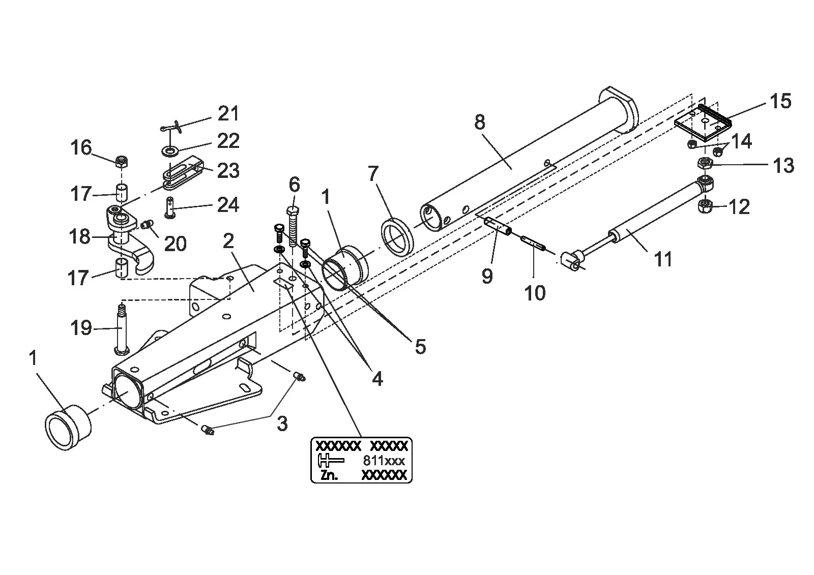 Plano de despiece para AL-KO ETI 811670 – Inercia dispositivo 2,8vb/1-c