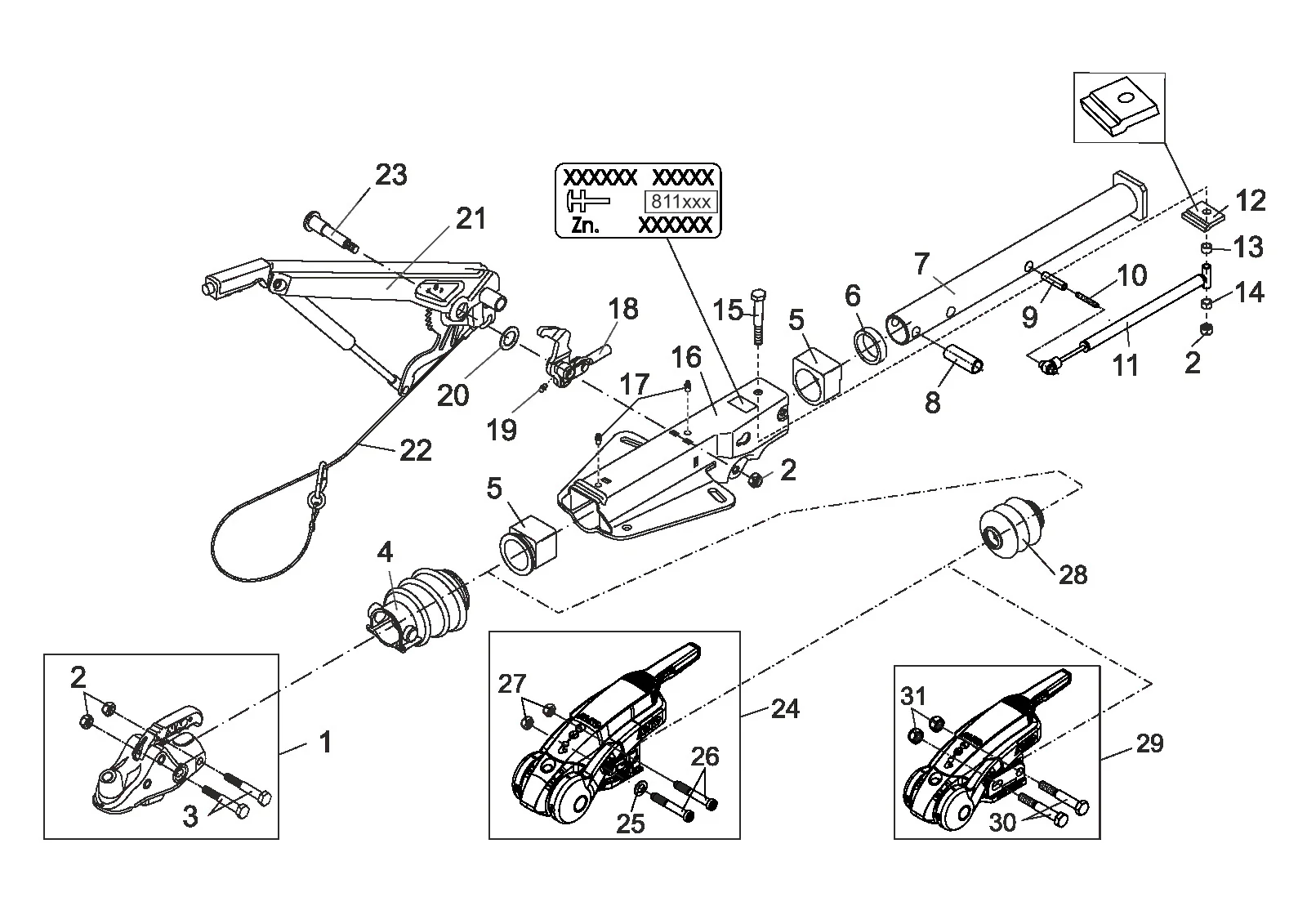 Plano de despiece para AL-KO ETI 811788 – Inercia dispositivo V 251g bottom conjunto